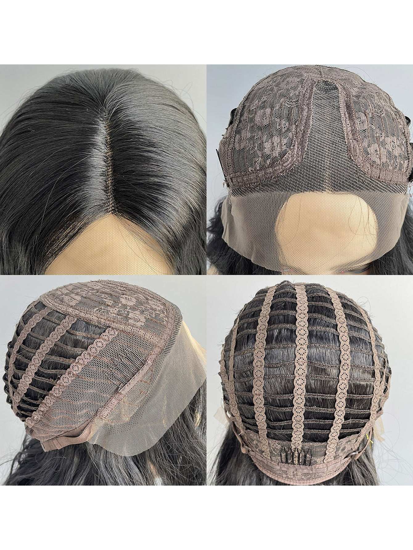 Elegant Long Black to  Wig  - Heat-Resistant Synthetic Hair,  Natural Look for Fashionable Women, 200% Density, Body Wave Style