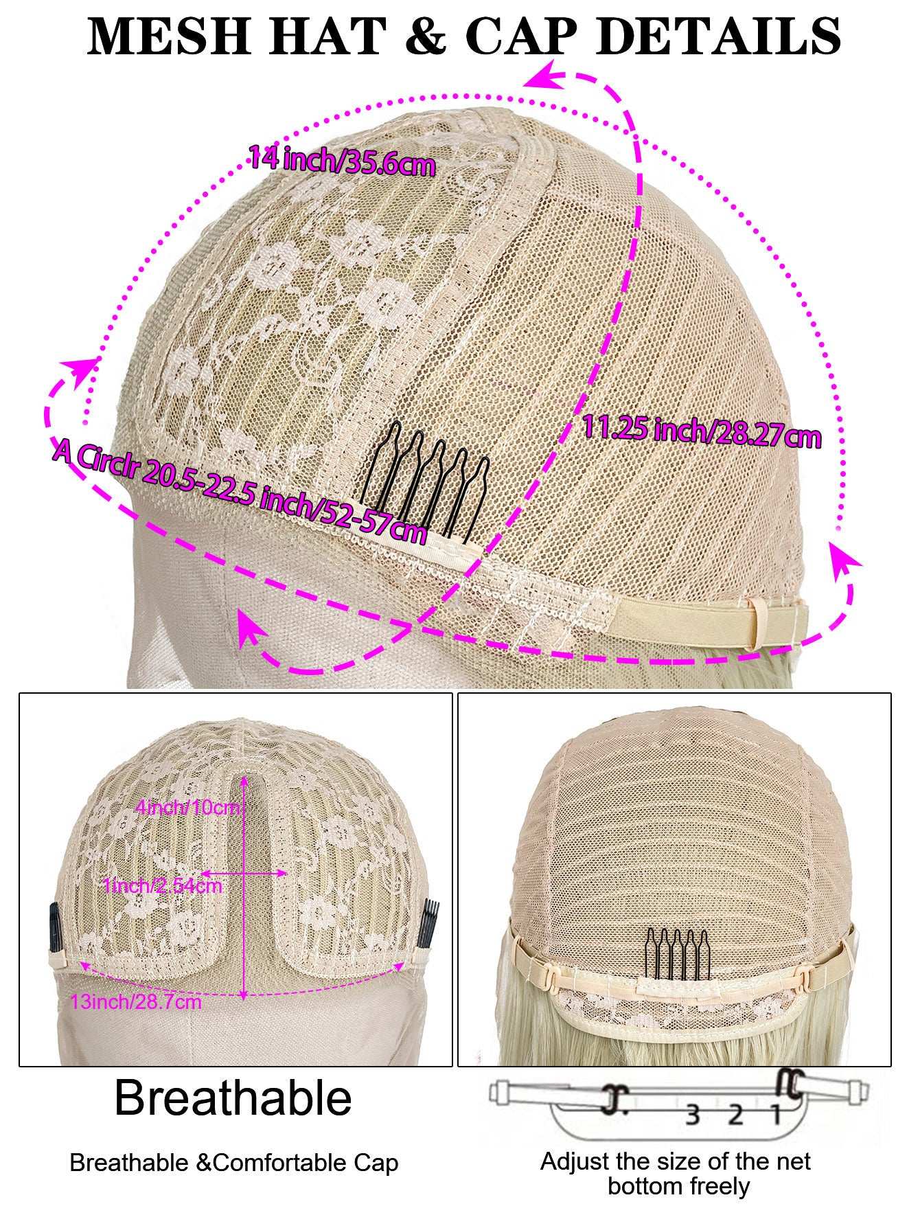 Rainbow Long Straight Wigs, Ladies Fashion Cosplay Costume Hair Anime Full Wavy Party Wig, Easy to Use Fine Workmanship