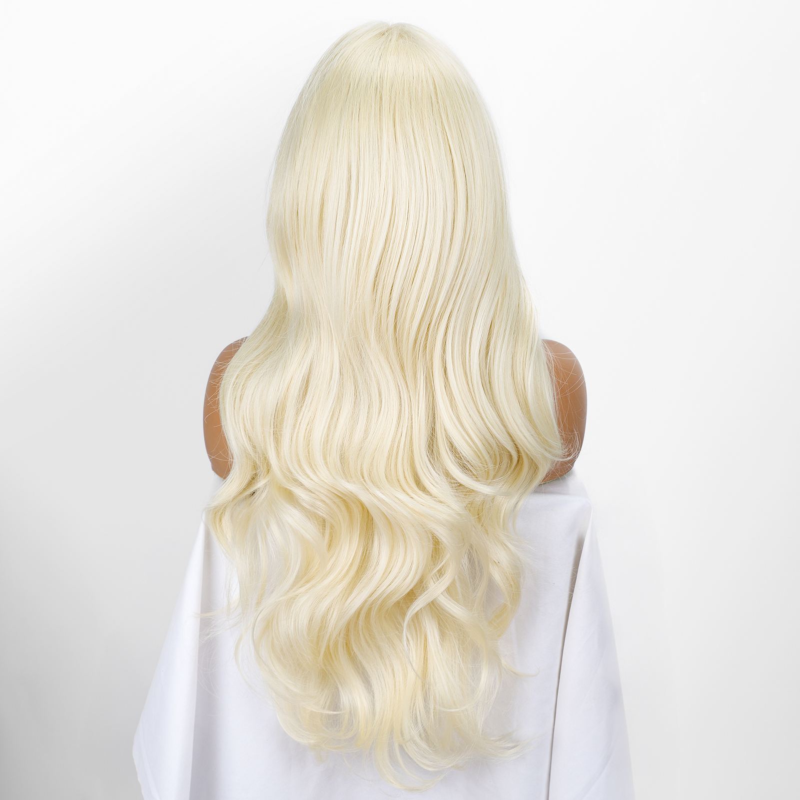 13*6 Fluffy, heat - resistant synthetic realistic hair HD Lace Front Super Long body wave strands multiple colors to choose from