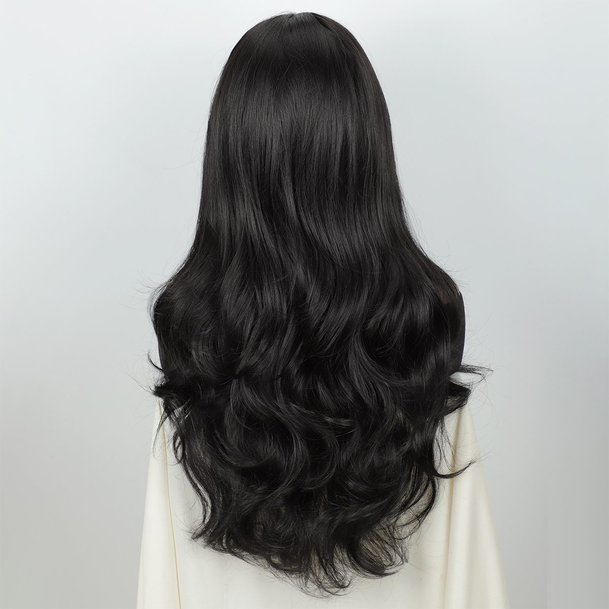 13*6 Fluffy, heat - resistant synthetic realistic hair HD Lace Front Super Long body wave strands multiple colors to choose from