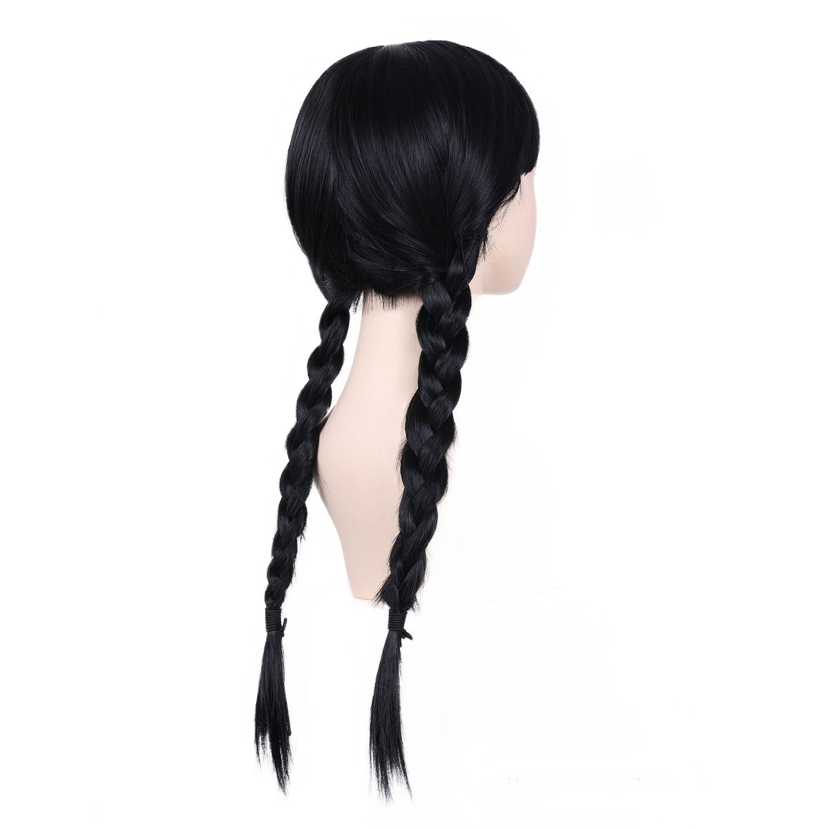 Wednesday Black Braided Wig With Bangs Long Braid Wig Cosplay Halloween Costume Wigs For Women Addams cosplay wig