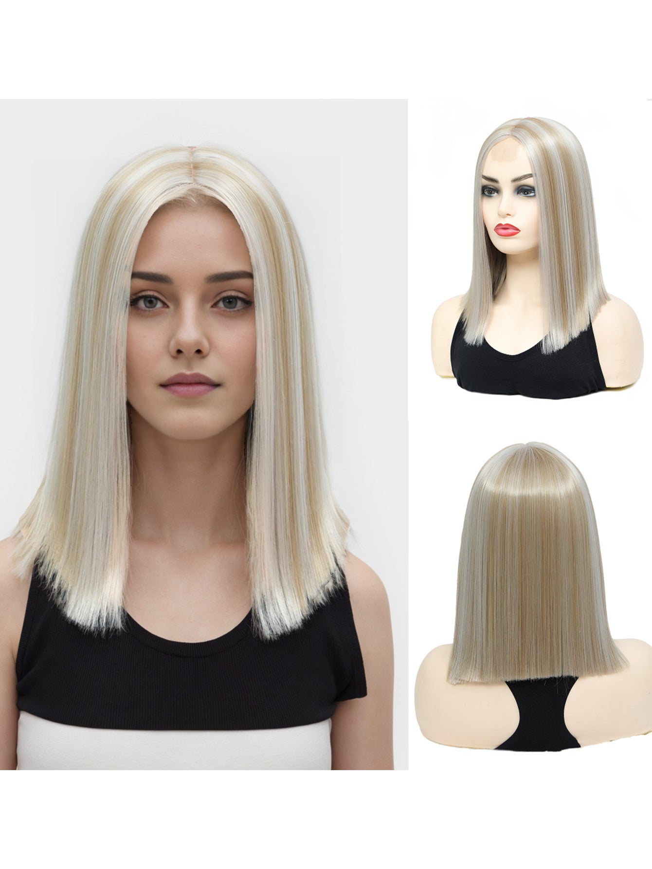 Women's bobo Short Best - selling in 2025 High-Temperature Fiber Synthetic Wigs for Women Girls Daily Wear Party Cosplay Halloween Costume Music Festival Pride Month