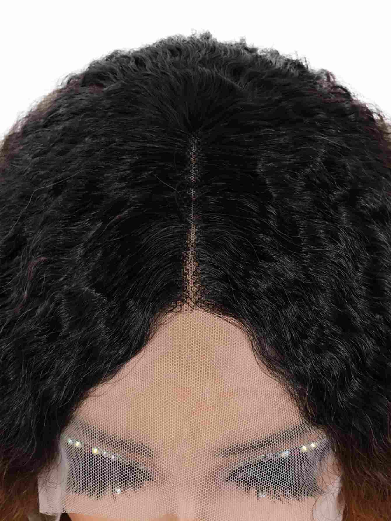 Long Yaki Straight Wig Synthetic Wig Beginners Friendly Heat Resistant 13*4*1 Lace Front Wig 200% Density