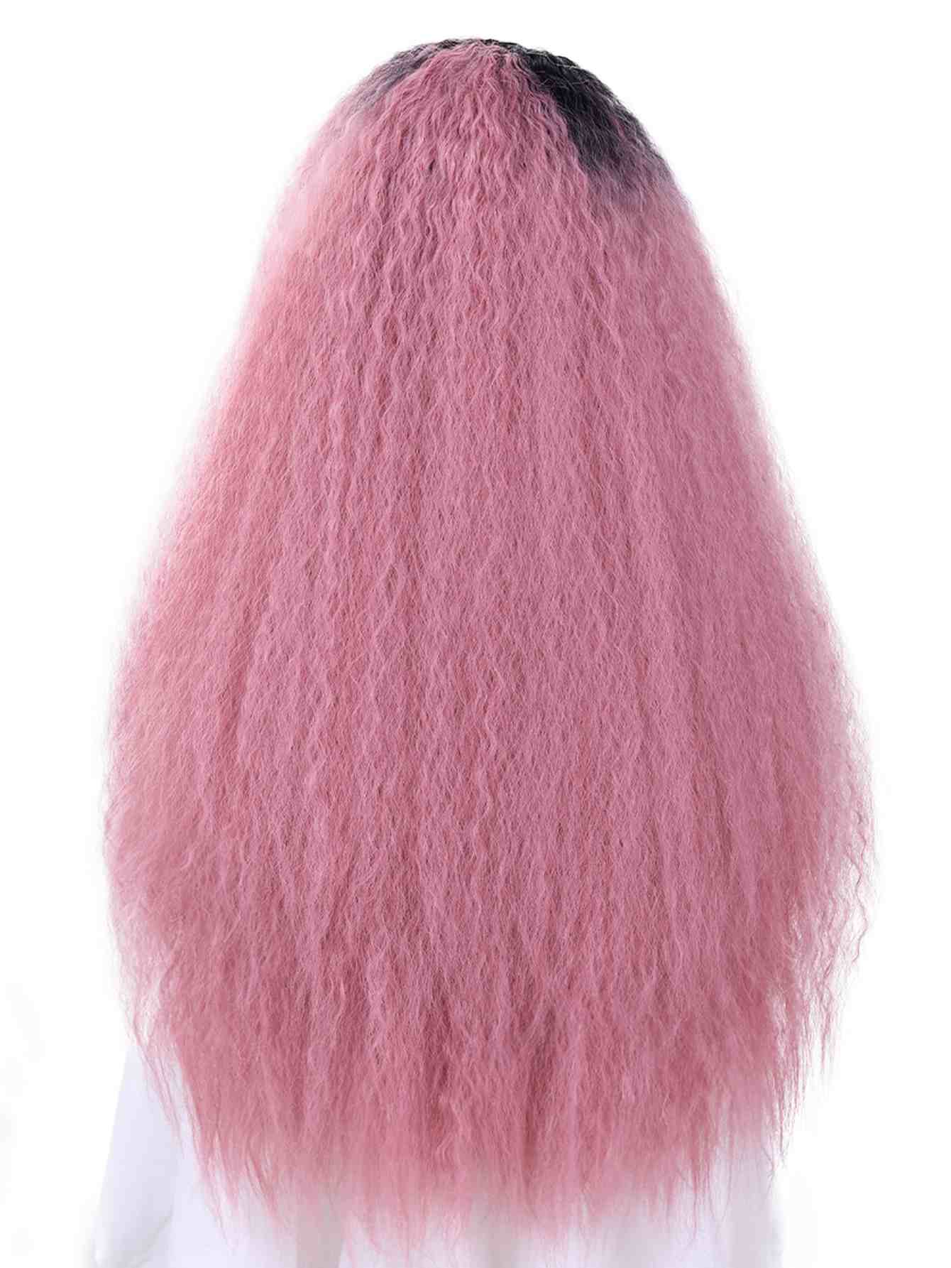 Long Yaki Straight Wig Synthetic Wig Beginners Friendly Heat Resistant 13*4*1 Lace Front Wig 200% Density