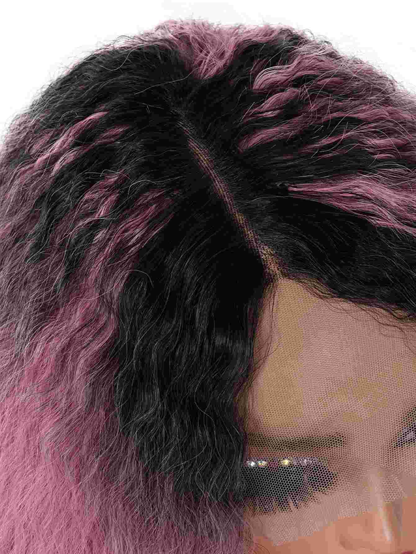 Long Yaki Straight Wig Synthetic Wig Beginners Friendly Heat Resistant 13*4*1 Lace Front Wig 200% Density