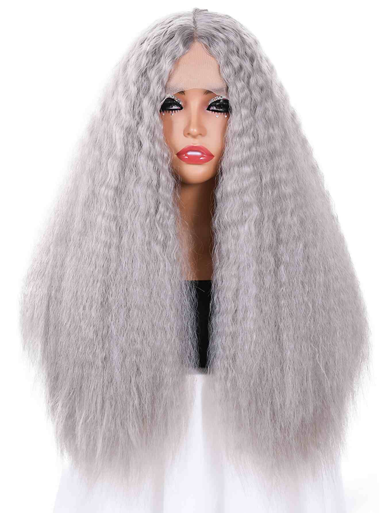 Long Yaki Straight Wig Synthetic Wig Beginners Friendly Heat Resistant 13*4*1 Lace Front Wig 200% Density