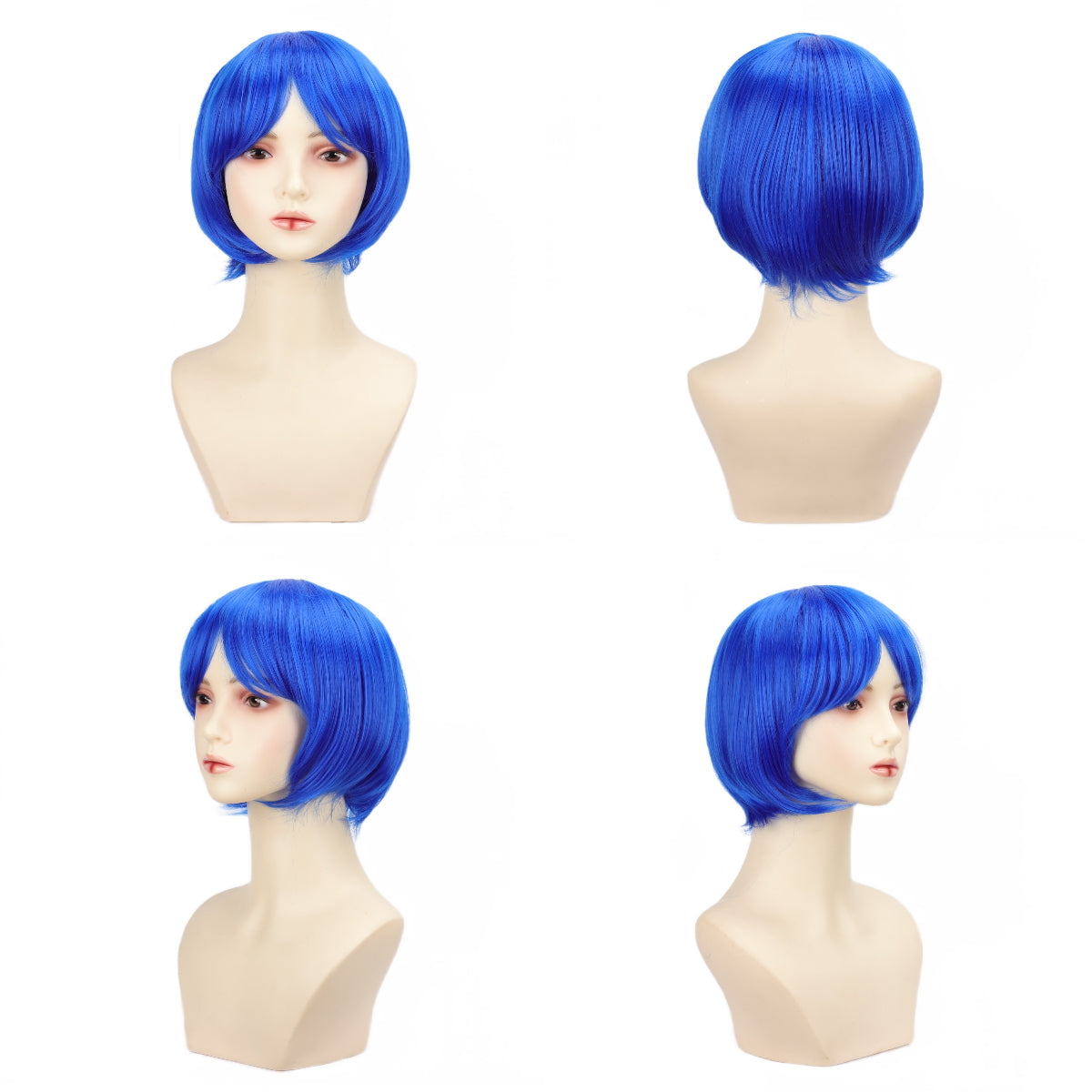 Chic Anime-Inspired Cosplay Wig for Women - Heat Resistant, Curly Ponytail with Bangs in Pink, Black, Blue, Blonde, Brown, Red | Perfect for Halloween & Costume Parties, Colorful, Double Clip, Daily Wear