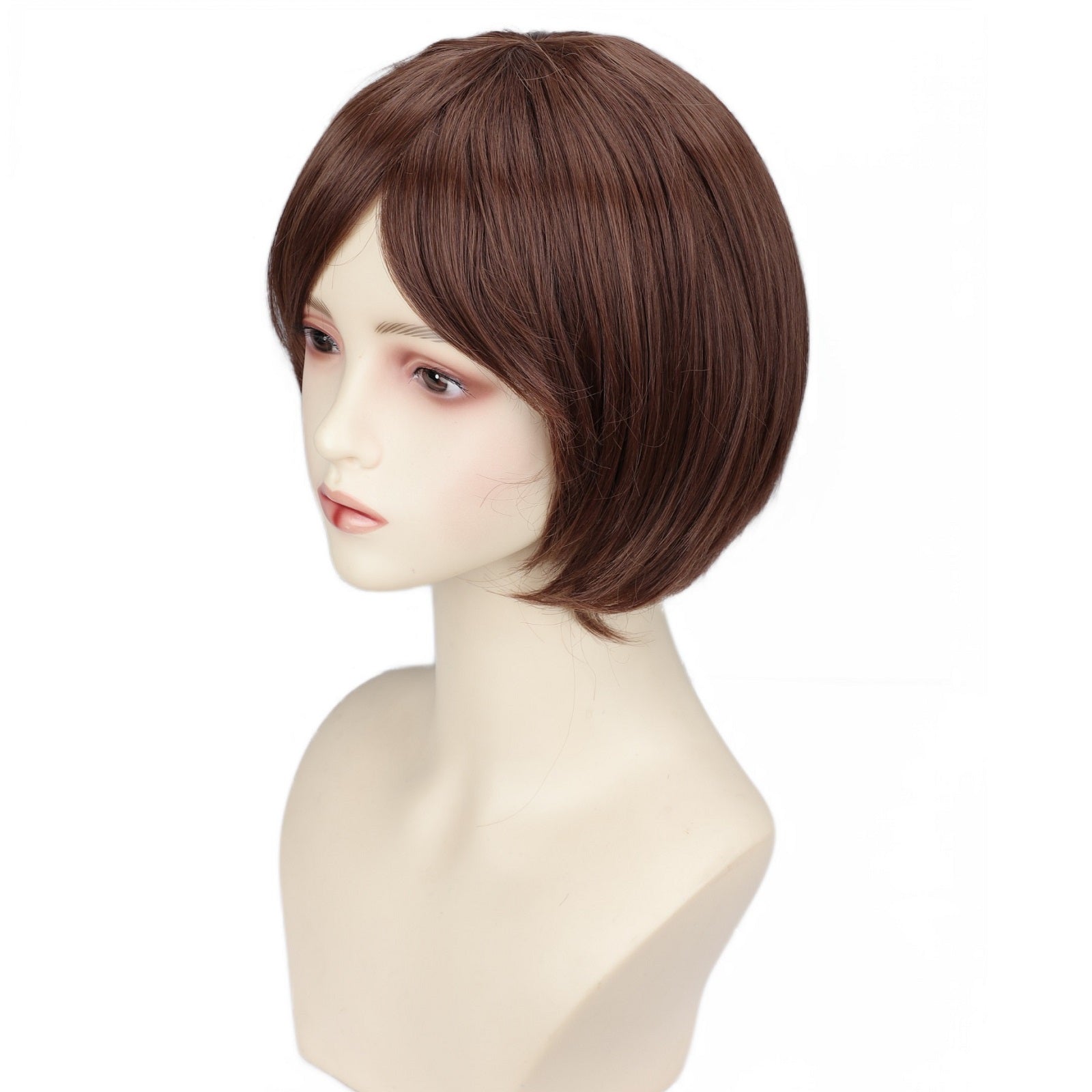 Chic Anime-Inspired Cosplay Wig for Women - Heat Resistant, Curly Ponytail with Bangs in Pink, Black, Blue, Blonde, Brown, Red | Perfect for Halloween & Costume Parties, Colorful, Double Clip, Daily Wear