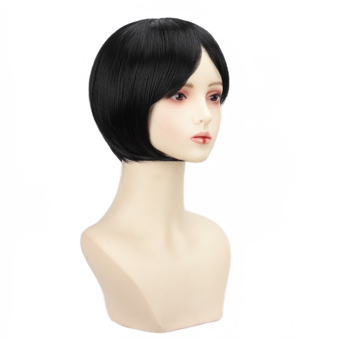 Chic Anime-Inspired Cosplay Wig for Women - Heat Resistant, Curly Ponytail with Bangs in Pink, Black, Blue, Blonde, Brown, Red | Perfect for Halloween & Costume Parties, Colorful, Double Clip, Daily Wear