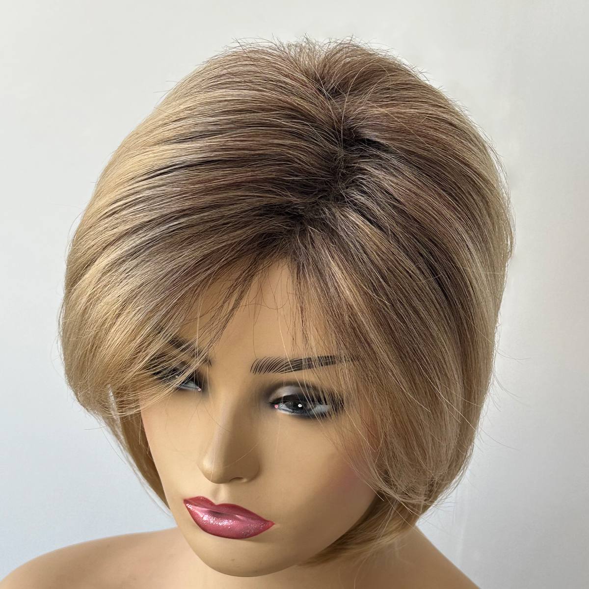 Women's Blonde Bob Wigs Short Curly Synthetic Wig for a Youthful Look