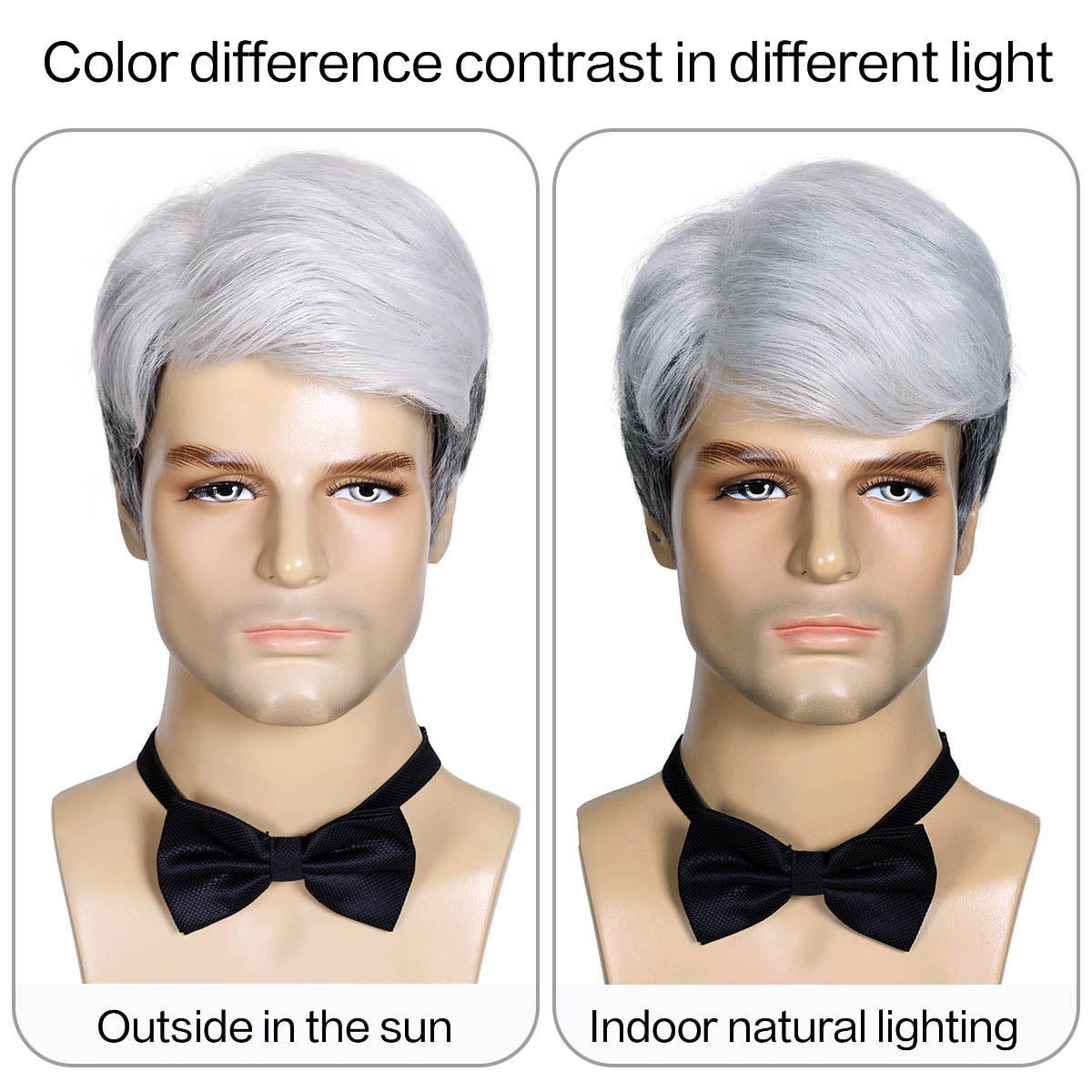 Everyday Wear Men's Wig – Heat-Resistant Synthetic Fiber, Easy Styling
