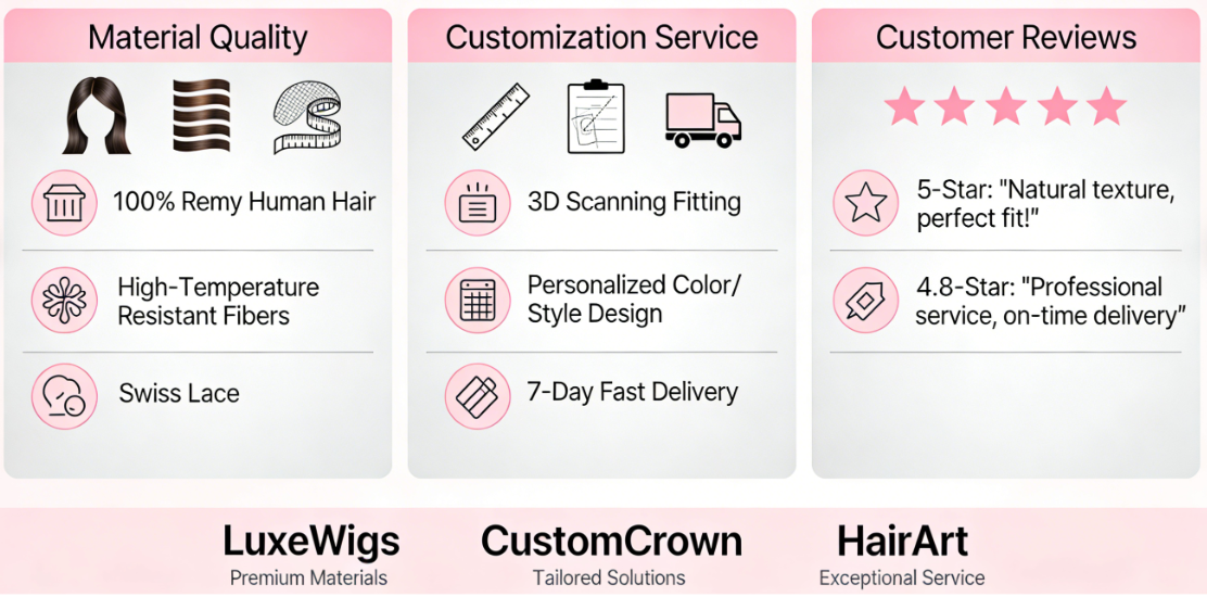 Which Custom Wig Brands Are Best in 2026? Practical Reference from Materials to Service