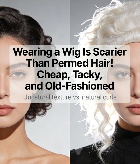 Wearing a Wig Is Scarier Than Permed Hair! Cheap, Tacky, and Old-Fashioned