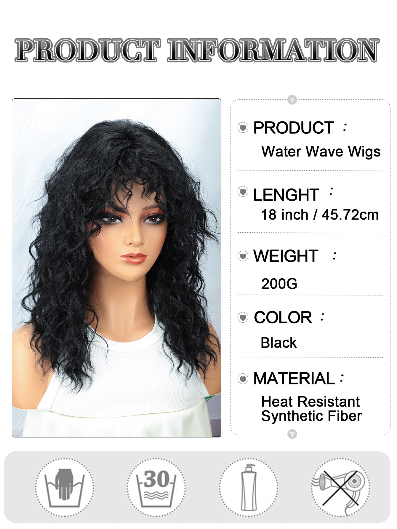 Amazon_temu hot list No.1, TOPHRHAIR only designated suppliers Heat-resistant synthetic hair simulation