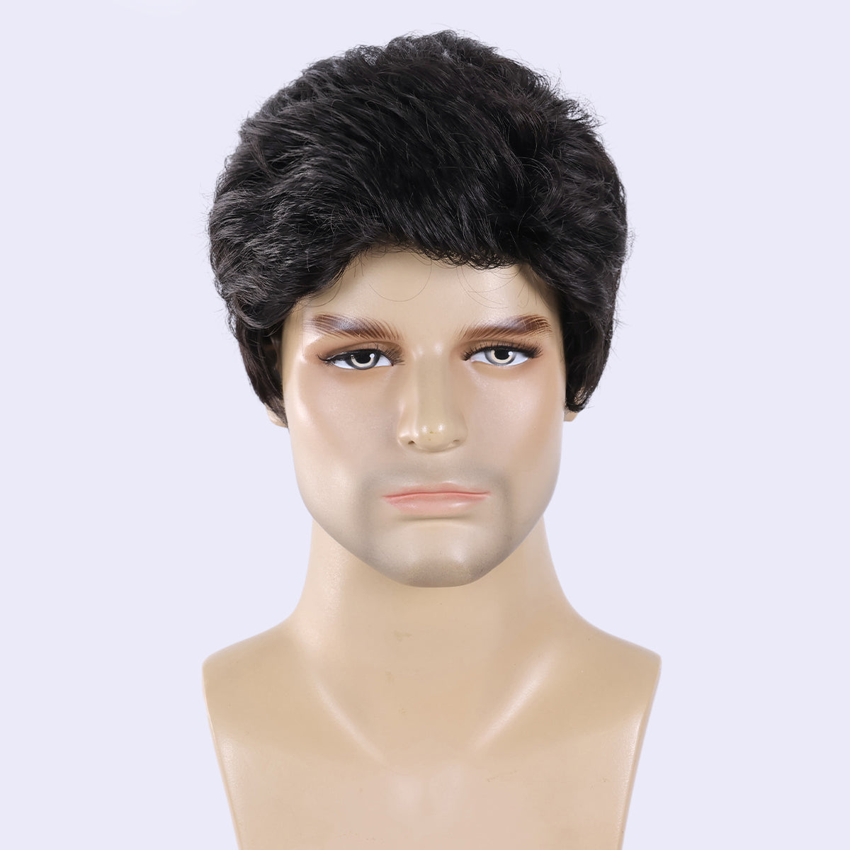 Easy Wear Men's Wig – Heat-Defiant Synthetic Material, Low Maintenance