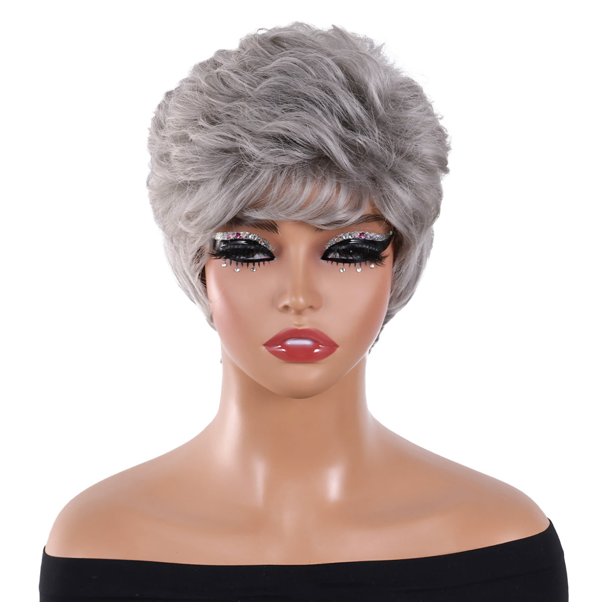 Trendy Fluffy Bob Wig – Realistic, Colorful, and Heat-Safe