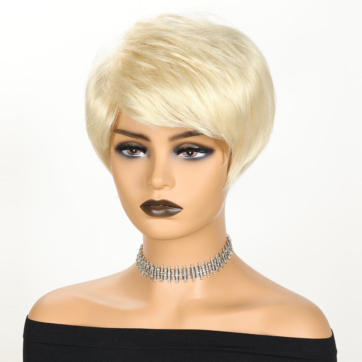 Ombre Color Bob Wig - Fluffy Heat-Resistant Synthetic Hair for Daily Wear