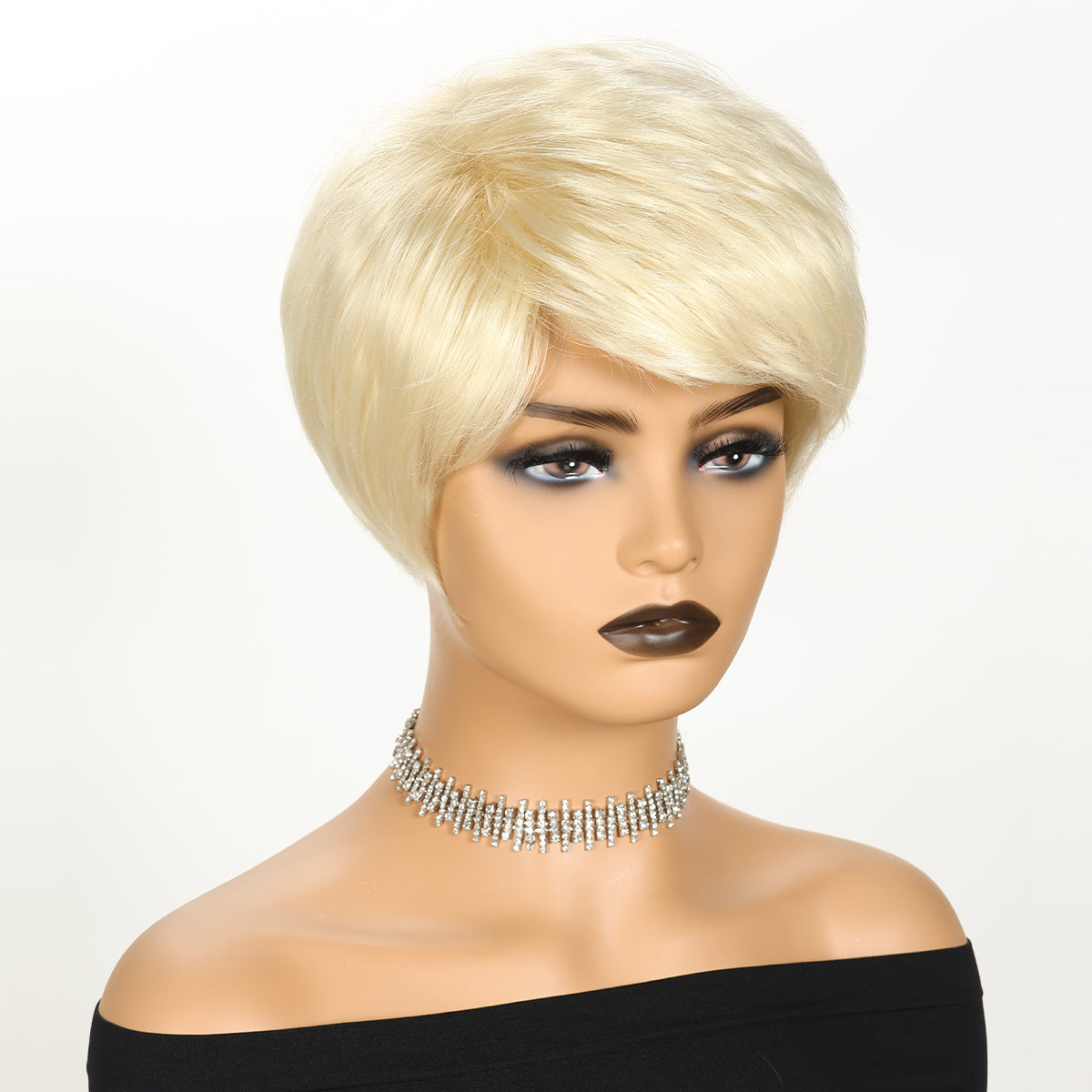 Ombre Color Bob Wig - Fluffy Heat-Resistant Synthetic Hair for Daily Wear
