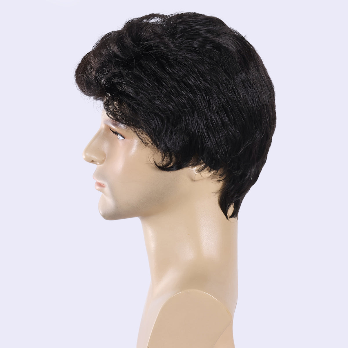 Easy Wear Men's Wig – Heat-Defiant Synthetic Material, Low Maintenance