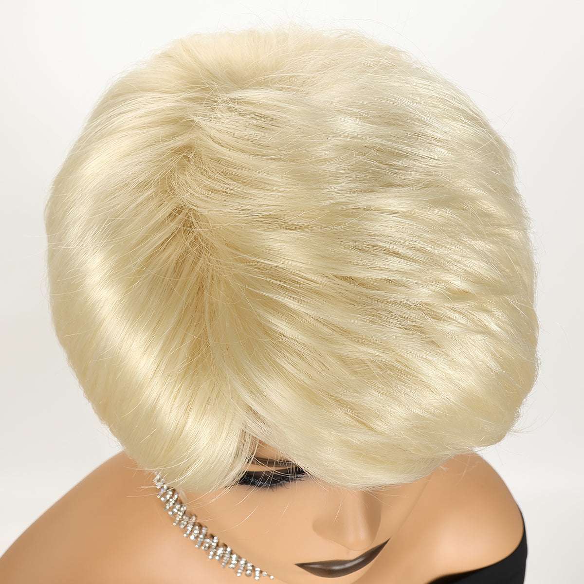 Ombre Color Bob Wig - Fluffy Heat-Resistant Synthetic Hair for Daily Wear