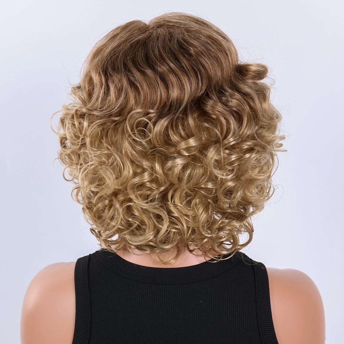 Daily Wear Fluffy Bob Wig – Realistic Hair Strands, Heat-Resistant