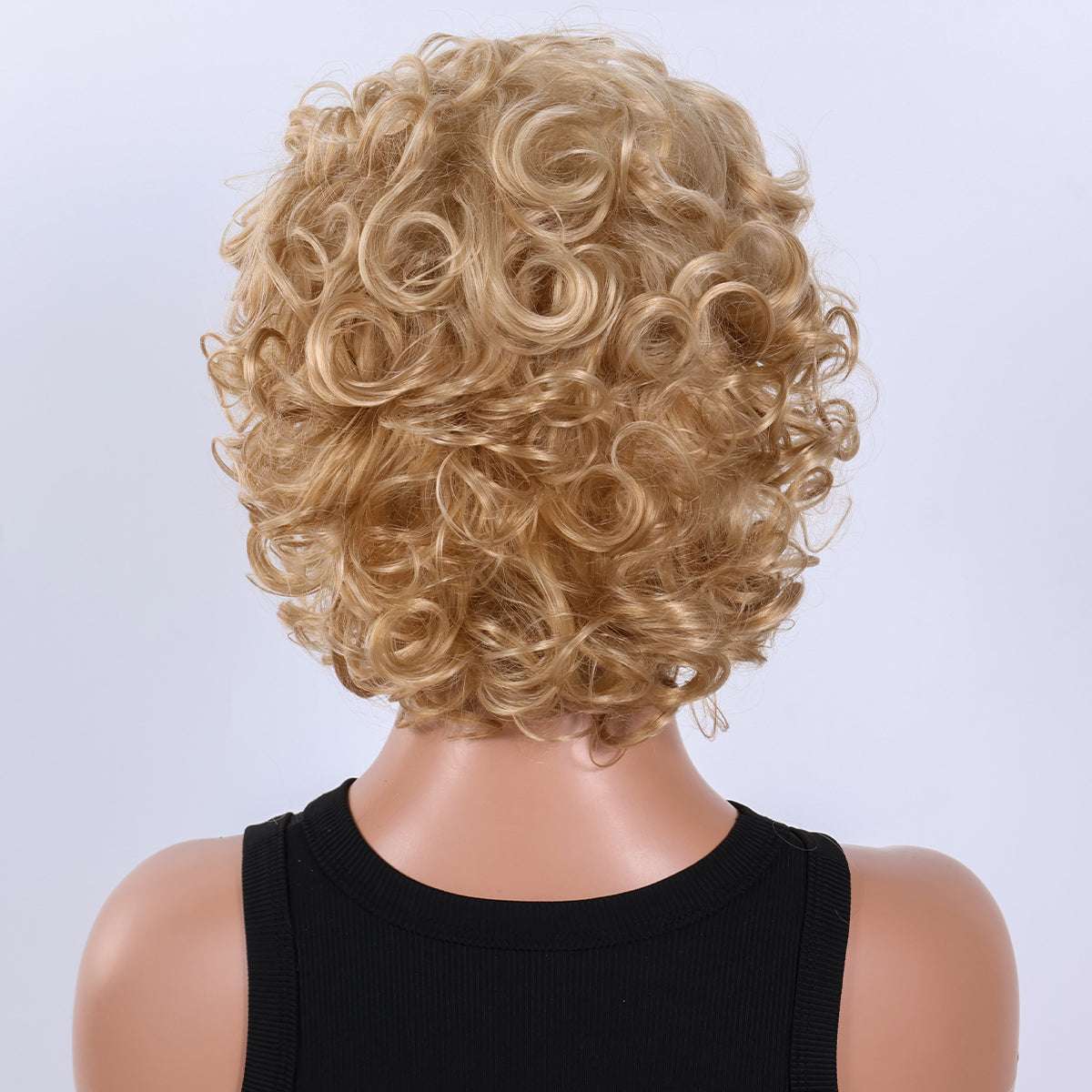 Gradient Fluffy Bob Wig – Synthetic Hair with Realistic Shine