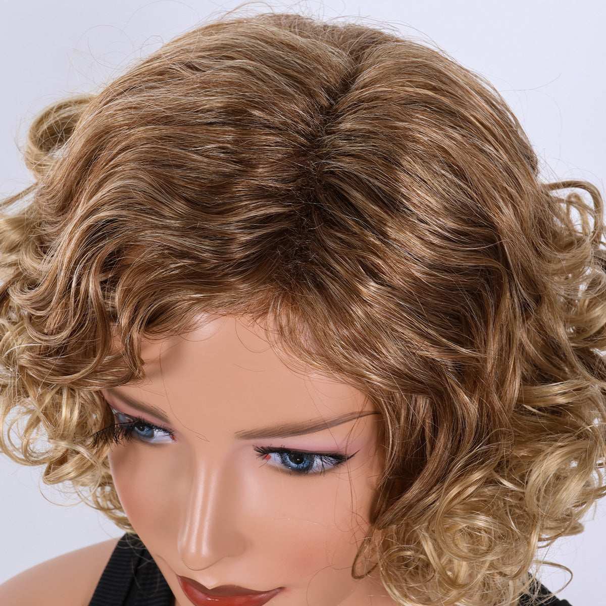 Daily Wear Fluffy Bob Wig – Realistic Hair Strands, Heat-Resistant