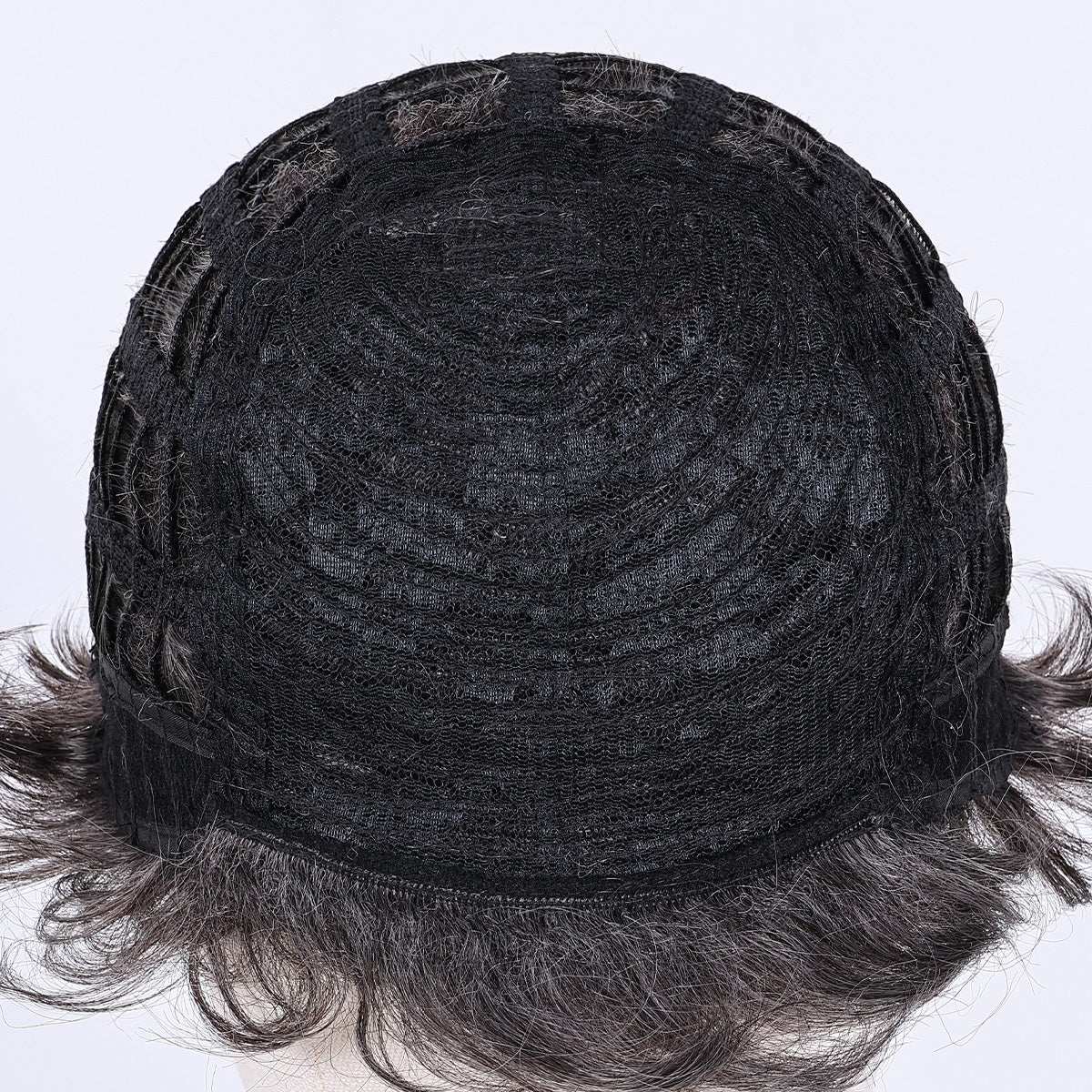 Modern Classic Men's Wig – Heat-Resistant Synthetic Hair, Simple Styling