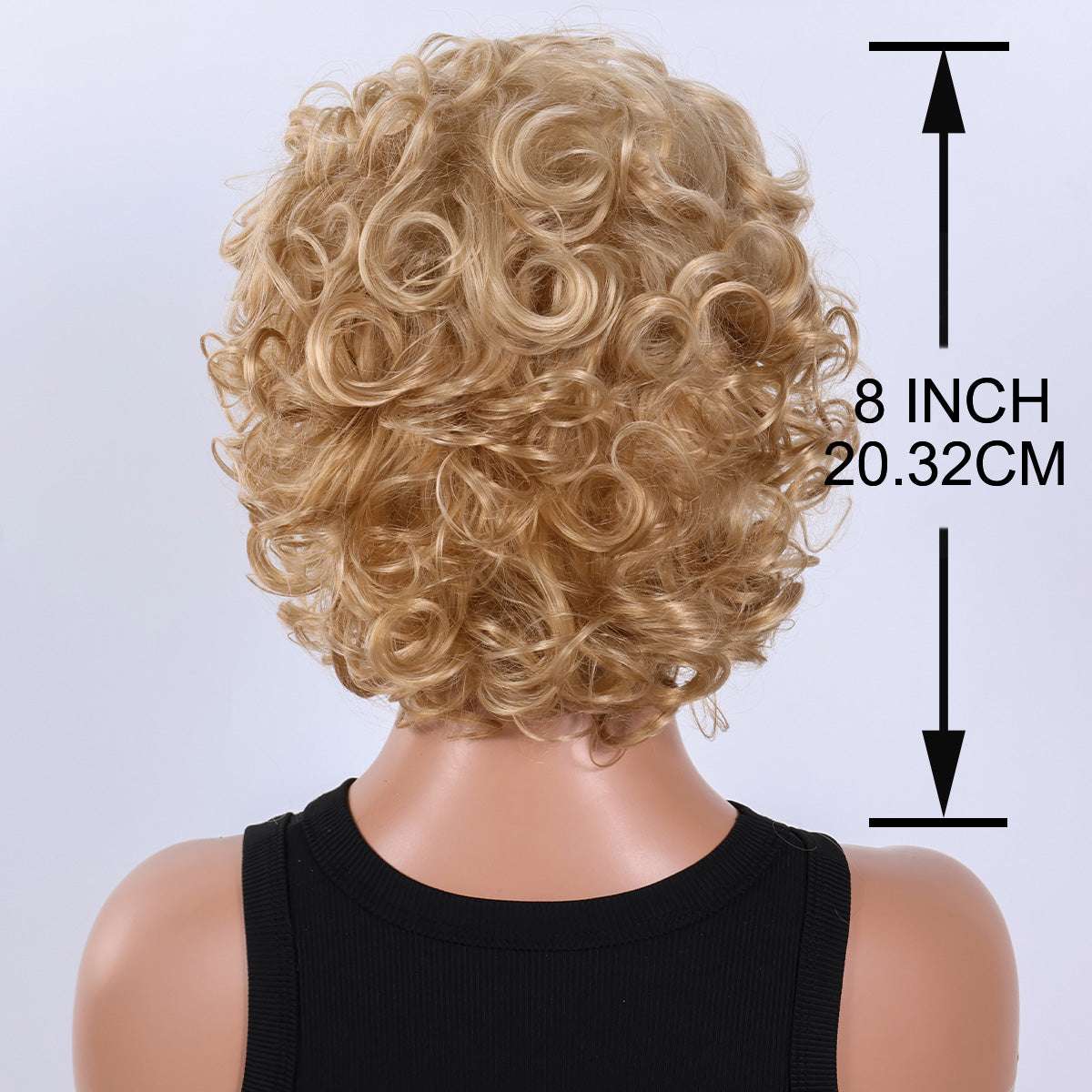 Gradient Fluffy Bob Wig – Synthetic Hair with Realistic Shine