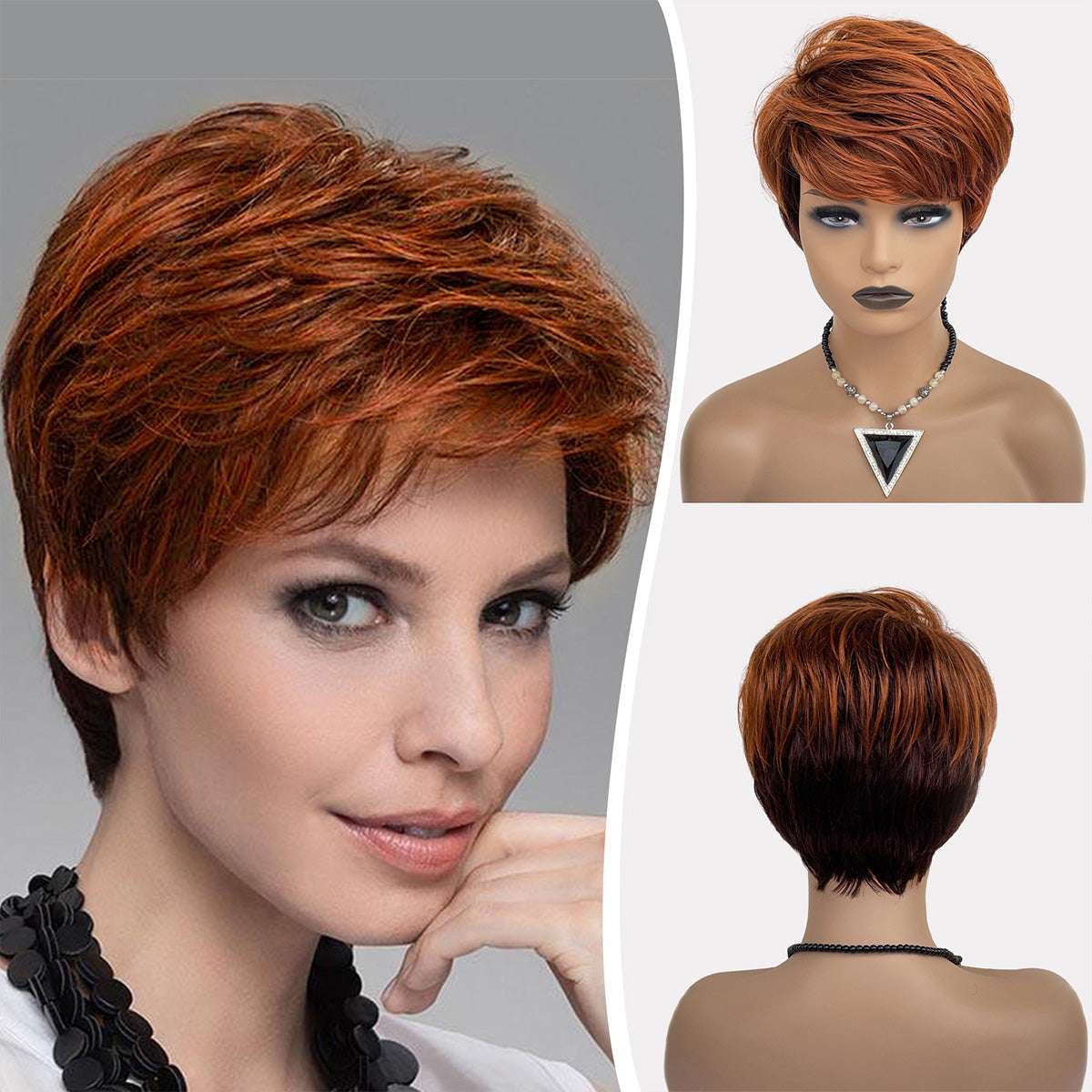 Short Fluffy Bob Wig – Natural Look, Heat-Safe Synthetic Strands