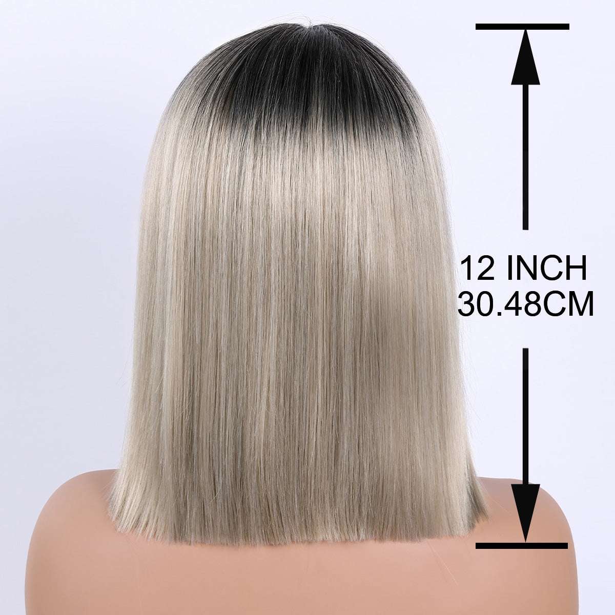 Realistic Bob Wig – Fluffy, Heat-Resistant Fibers with Multi-Color Options