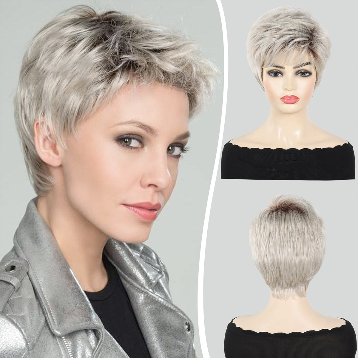 Classic Bob Wig with Fluffy Volume – Heat-Resistant Synthetic Hair