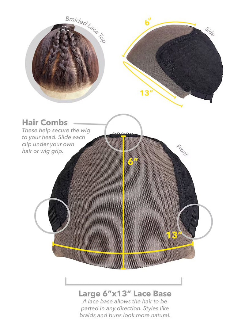 Dark Brown Wavy Lace Front Wig: Free Part, Heat Resistant Synthetic Wig