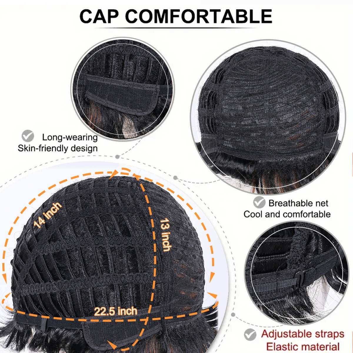 Kawaii Fluffy Bob Wig – Multicolor Heat-Proof Synthetic Fibers