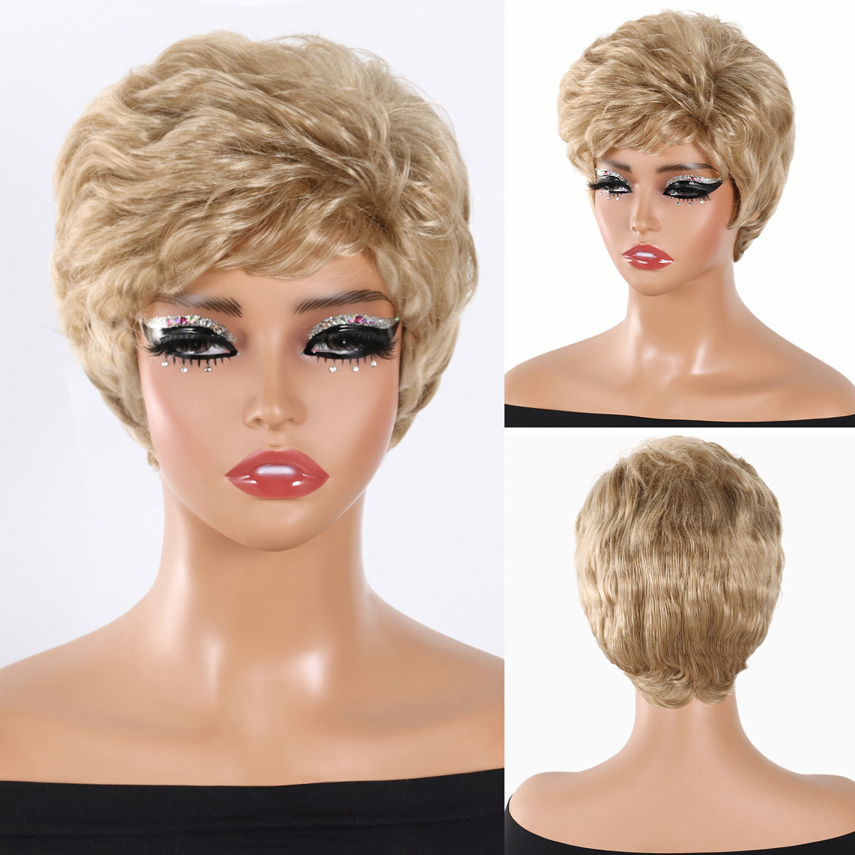 Trendy Fluffy Bob Wig – Realistic, Colorful, and Heat-Safe
