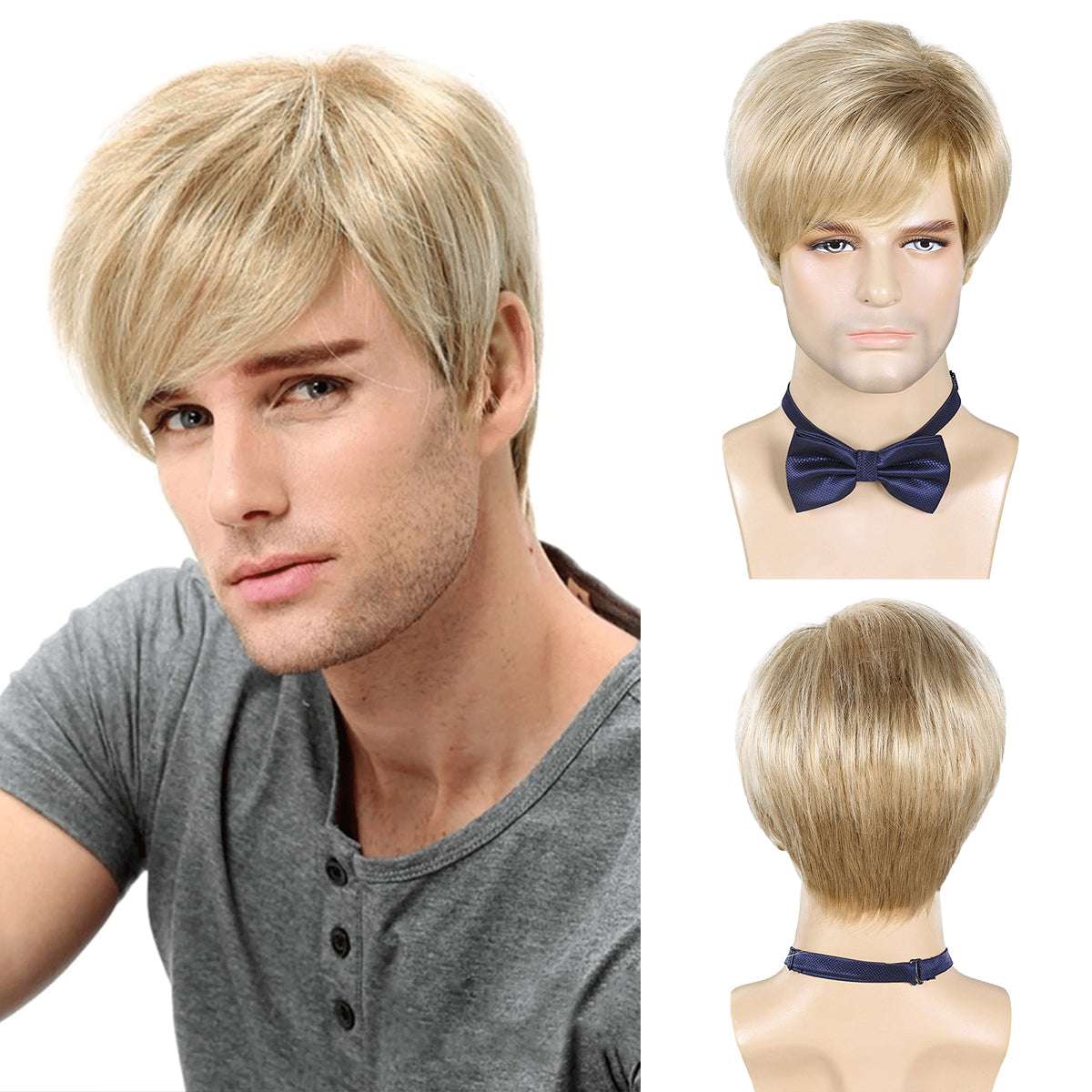 Top-Rated Men's Wig – Heat-Resistant Material, Customer Favorites