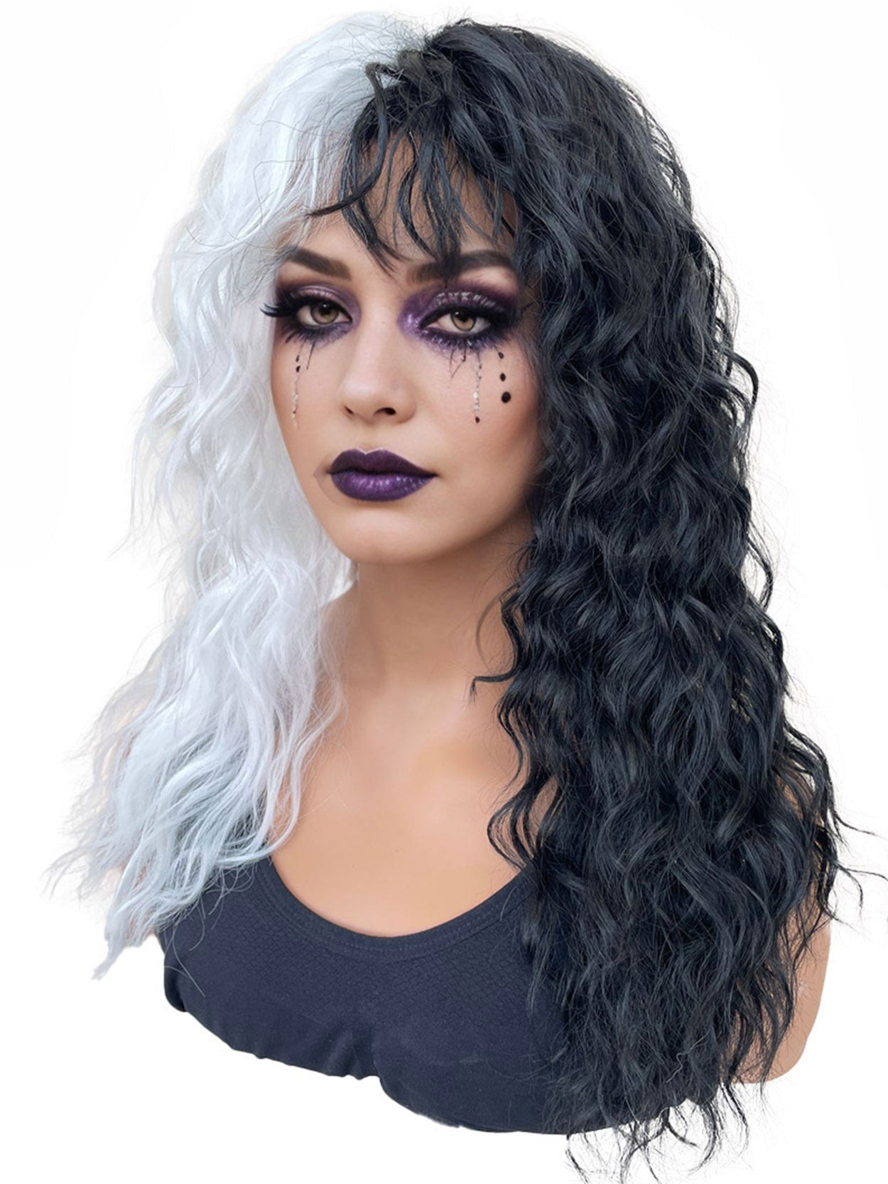 High quality synthetic wigs, up to 12 colors, wholesale as low as 7.9?Suitable for daily wear, beginners, mother's day, Halloween/birthday gifts and party