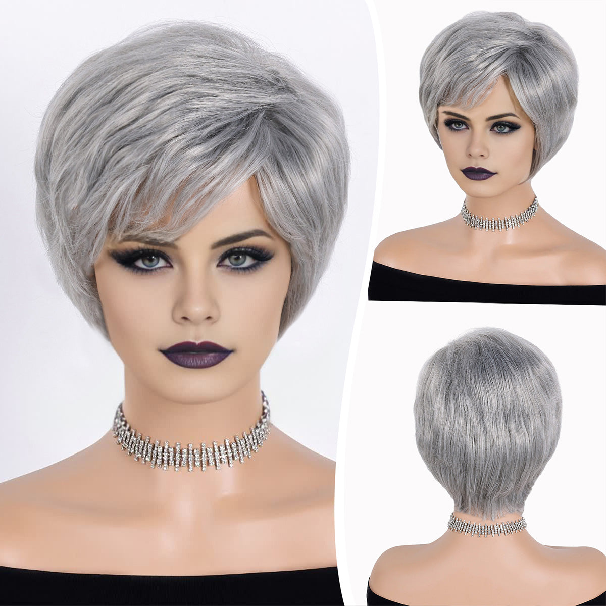 Manufacturer Direct Short Bob Wigs with Super Heat-Resistant Synthetic Hair  Suitable For Daily Party And Festival Wear