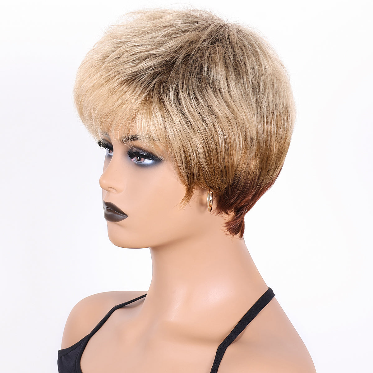 Fluffy Bob Hair Wig – Synthetic Heat-Resistant Fibers for All Looks