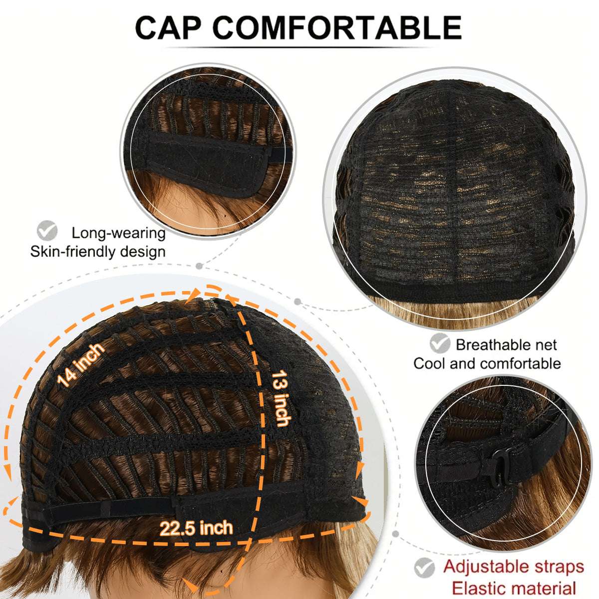 Everyday Fluffy Bob –Realistic Synthetic Hair Lightweight & Breathable for All-Day Wear