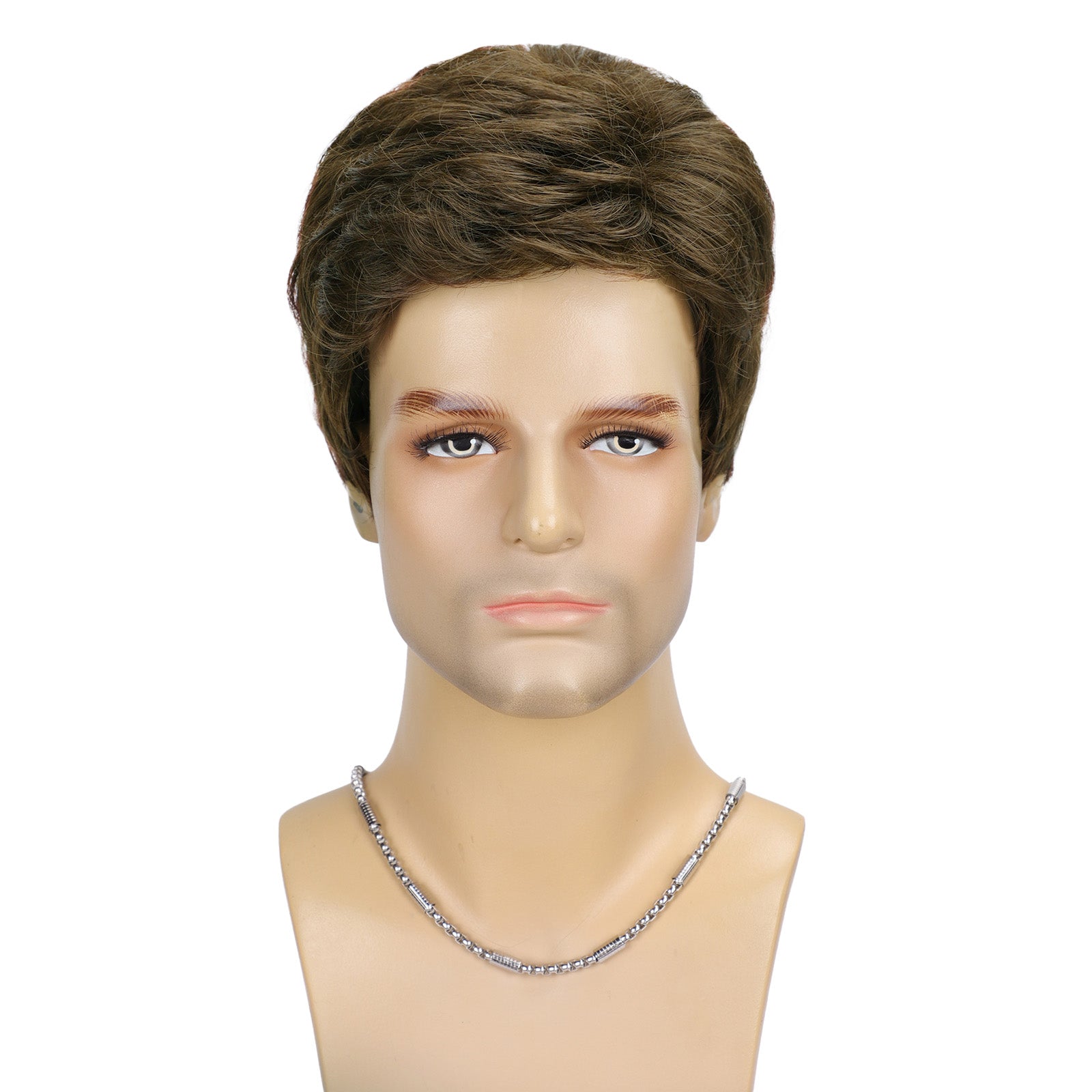 Tangle-Free Men's Wig – Durable Heat-Resistant Synthetic Hair