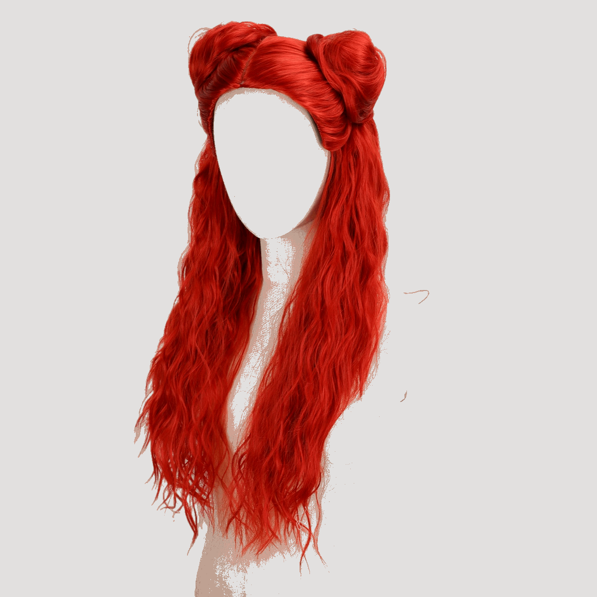 Cosplay wig of Red, the female lead in the movie Disney Descendants 4: The Rise of Red