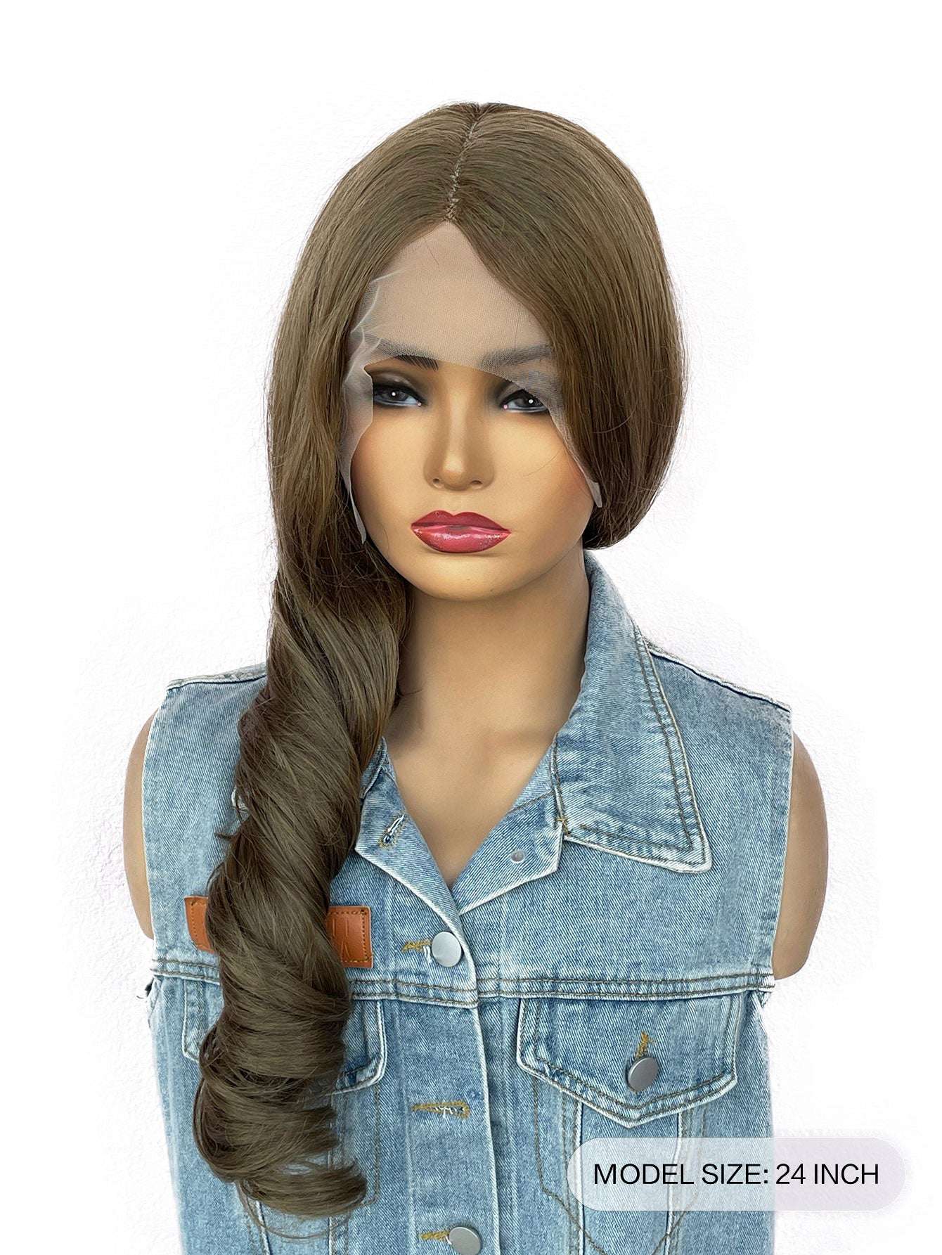 Heat Resistant Fiber Hair Wigs, brown ombre wig 24”, (colour #4/b10),  Daily Cosplay Party