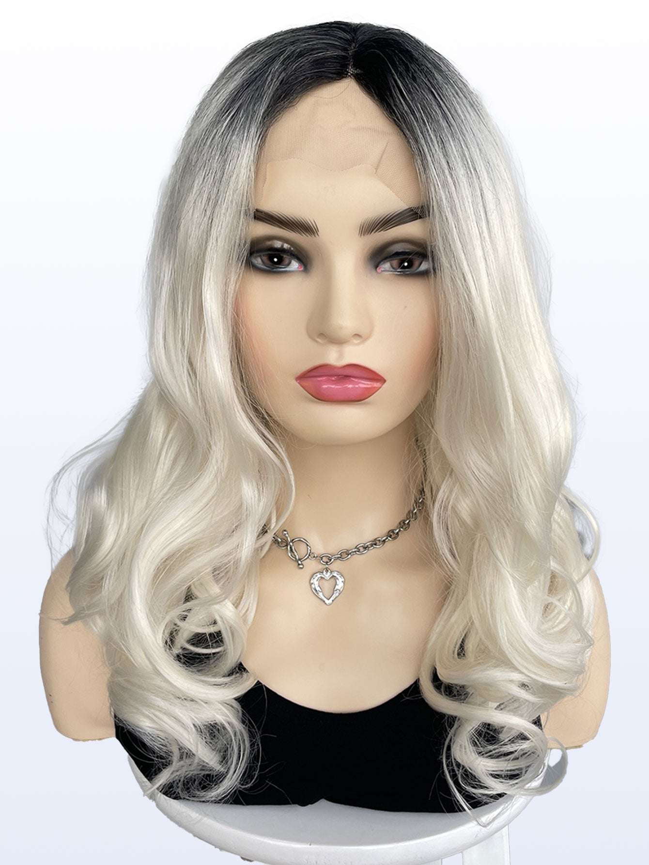 Women Long Bady wave  Synthetic Wig Heat Resistant Fiber Hair Wigs Perfect for Halloween & Costume Parties, Colorful, Double Clip, Daily Wear