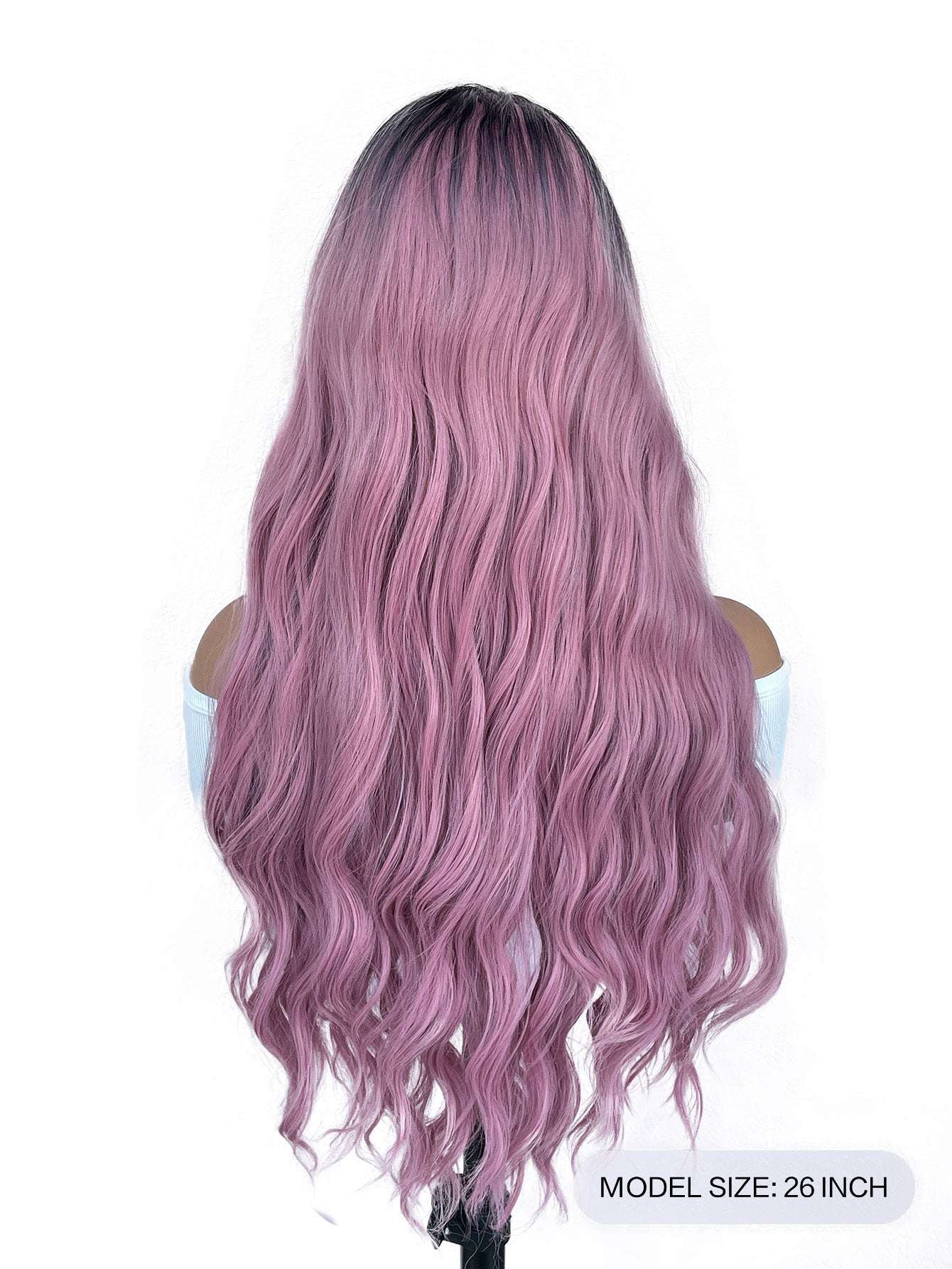 Women Long Wavy Synthetic Wig Heat Resistant Fiber Hair Wigs Daily Cosplay Party