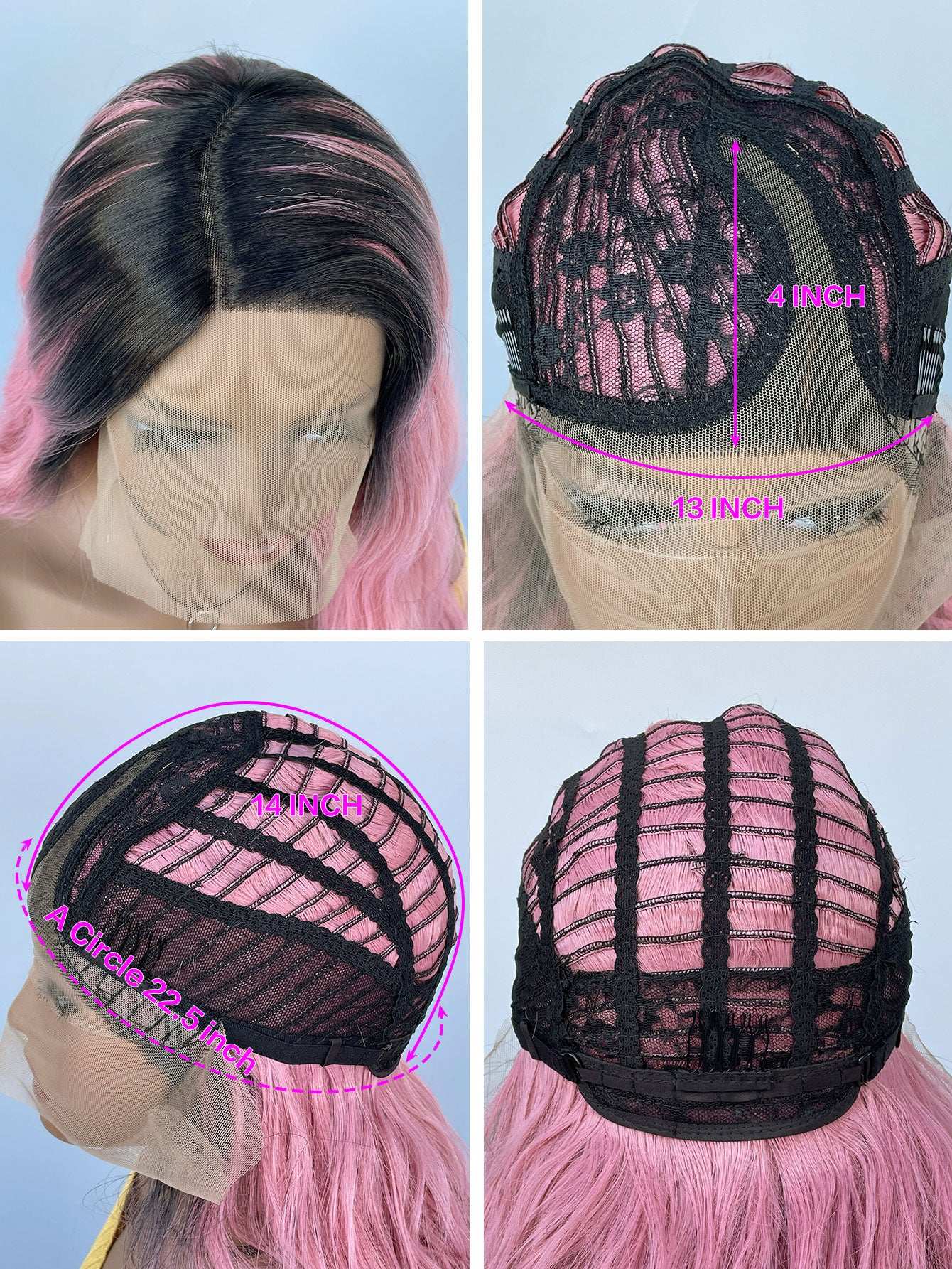 Women Long Wavy Synthetic Wig Heat Resistant Fiber Hair Wigs Daily Cosplay Party