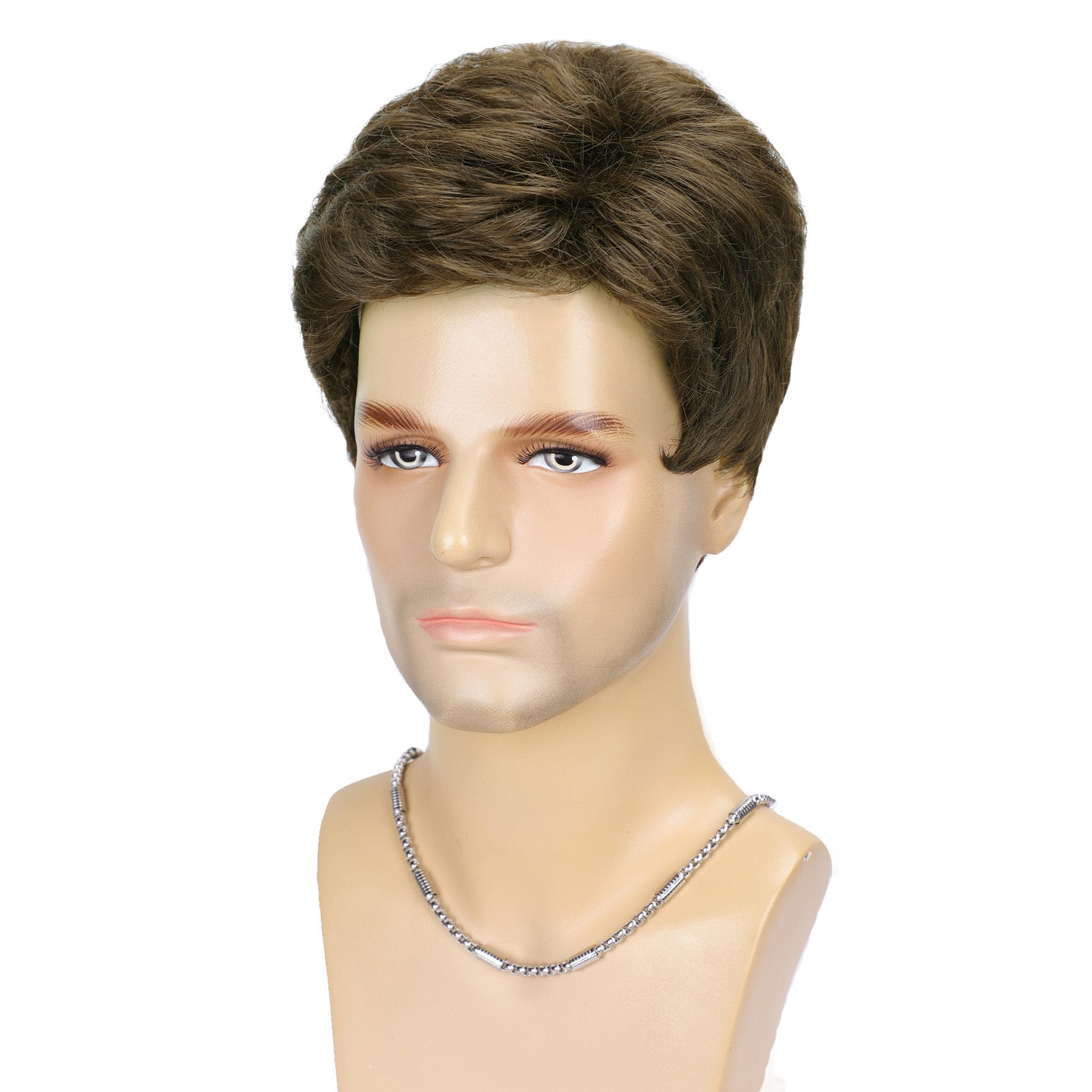 Tangle-Free Men's Wig – Durable Heat-Resistant Synthetic Hair