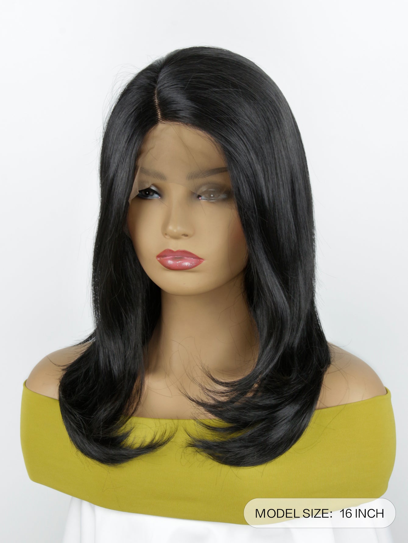 13*4*1 T-Part Lace Front Medium Curly Synthetic Wig