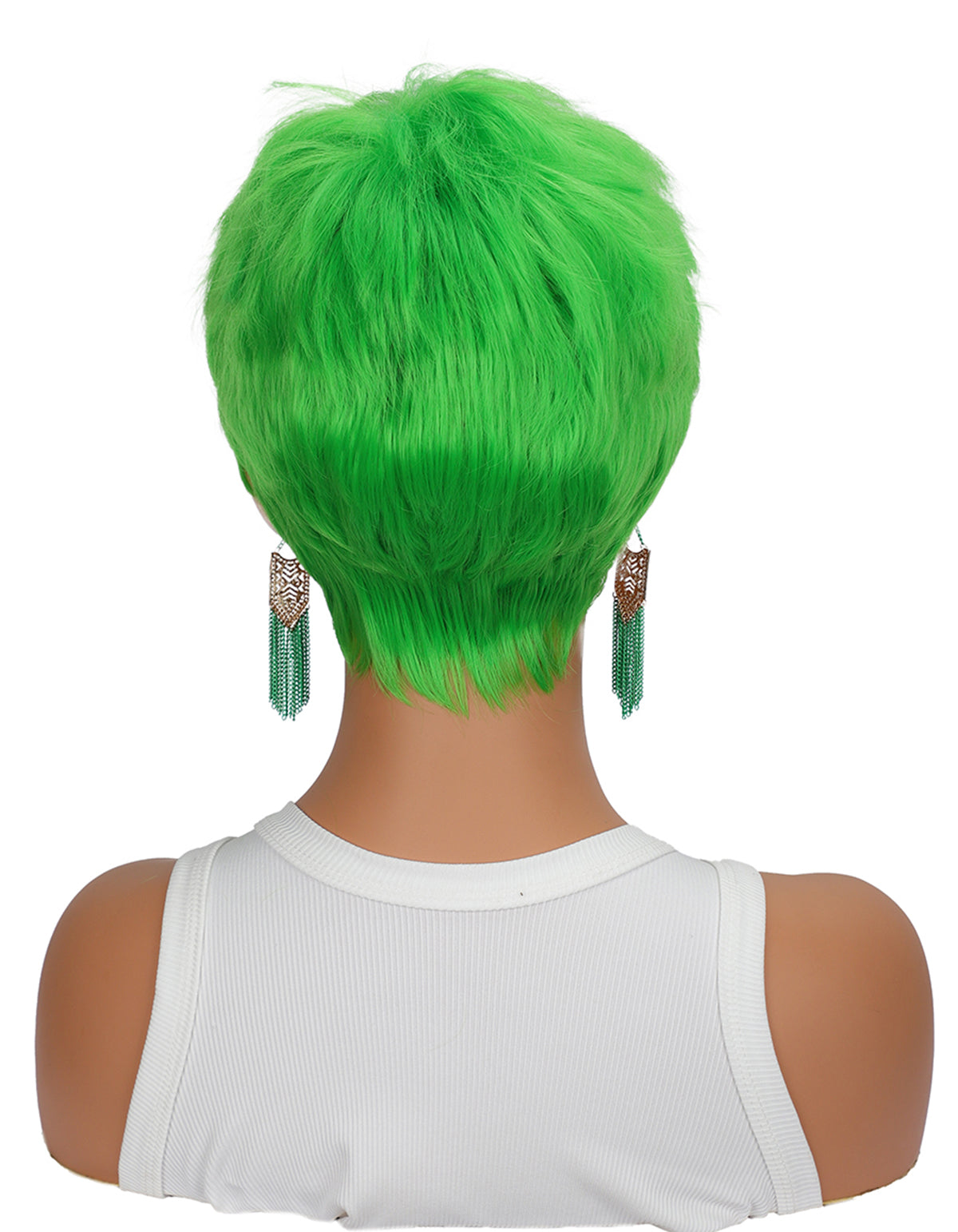 Youthful girl multi - colored wig - Fluffy, heat - resistant synthetic realistic hair strands, with multiple colors to choose from