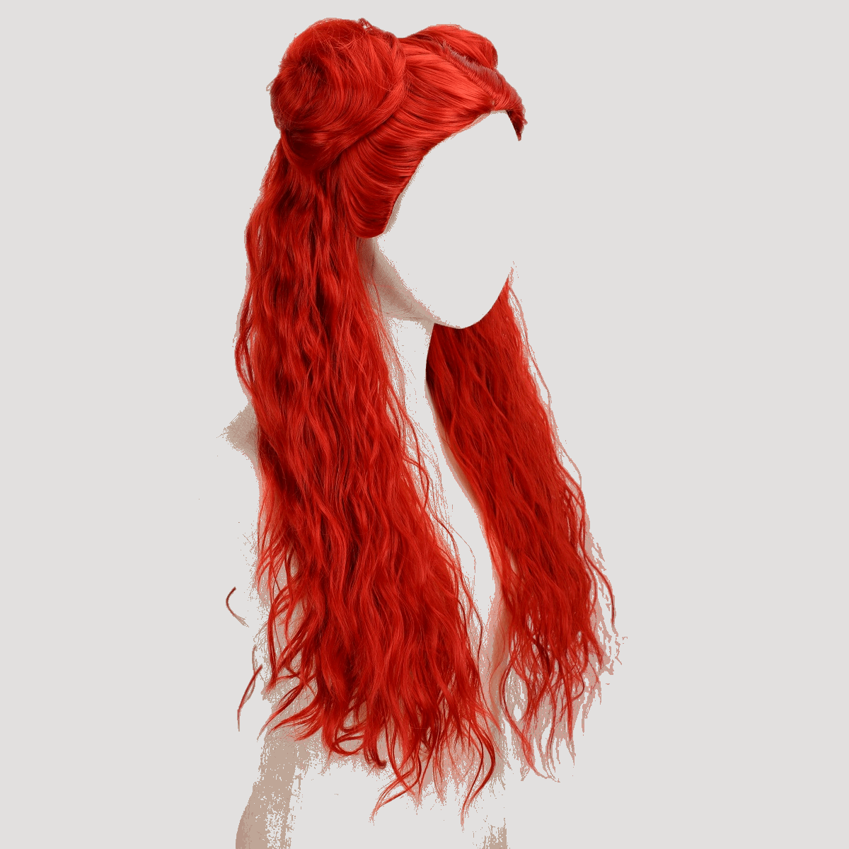 Cosplay wig of Red, the female lead in the movie Disney Descendants 4: The Rise of Red